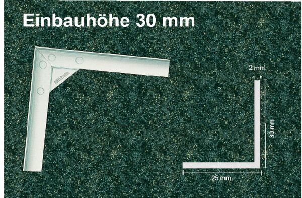 Eingangsmatten Rahmen 30 mm Höhe