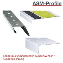 Sonderprofile unserer Treppenprofile Sonderprofile unserer Treppenprofile