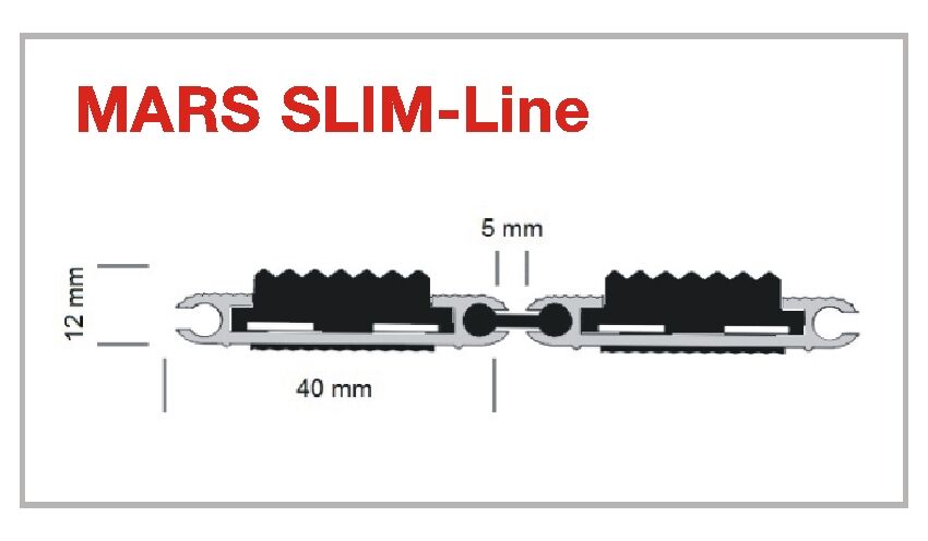 Eingangsmatte MARS SLIM-Line Profilansicht