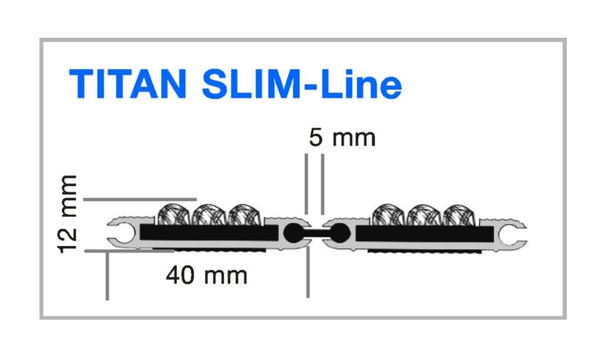Eingangsmatte TITAN SLIM-Line Profilansicht