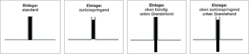 Sonderausführungen bei Schwundfugenprofile