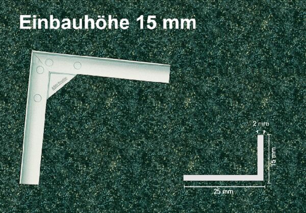 Eingangsmatten Rahmen 15 mm Höhe