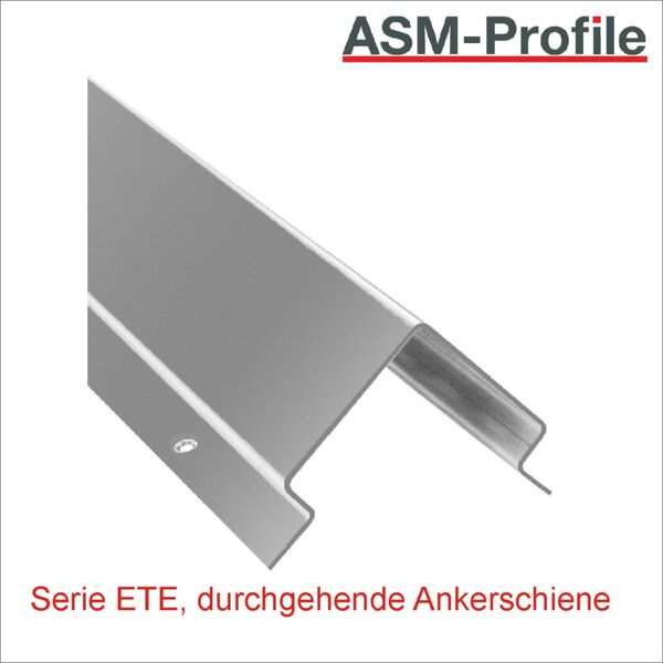 Eckschutzprofile mit durchgehender Ankerschiene