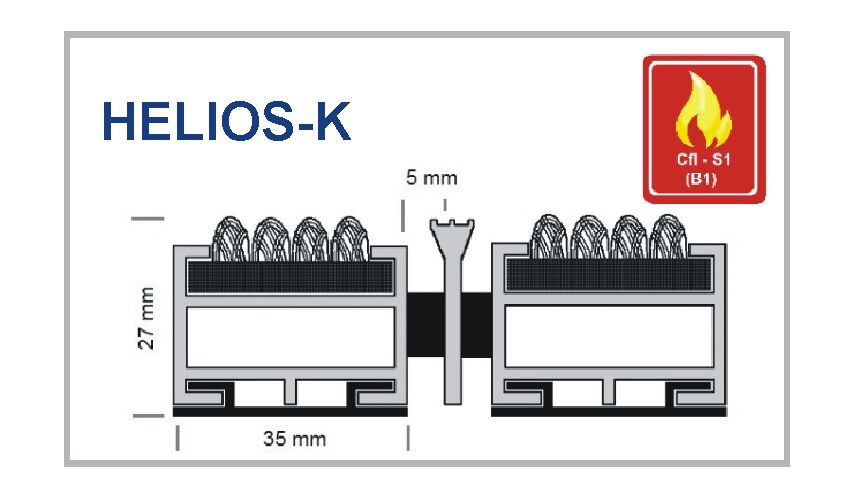 Eingangsmatte HELIOS-K Profilansicht