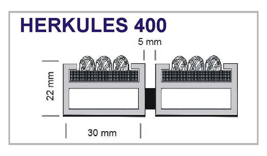 Eingangsmatte Herkules 400 Profilansicht