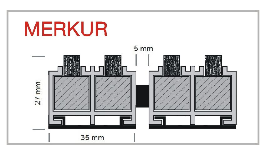 Eingangsmatte MERKUR Profilansicht