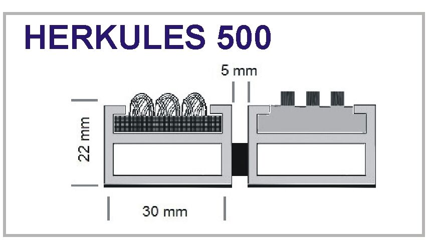 Eingangsmatte Herkules 500 Profilansicht