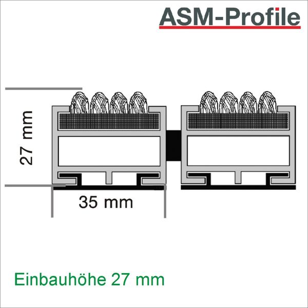 Eingangsmatten Höhe 27 mm