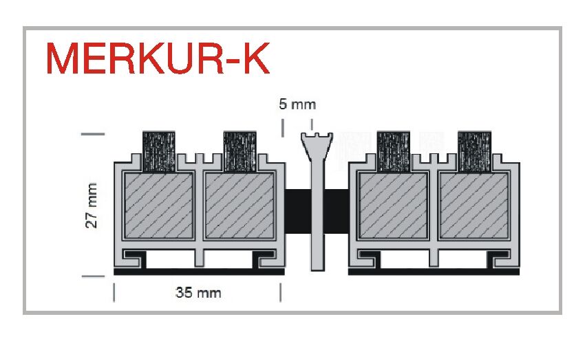 Eingangsmatte MERKUR-K Profilansicht