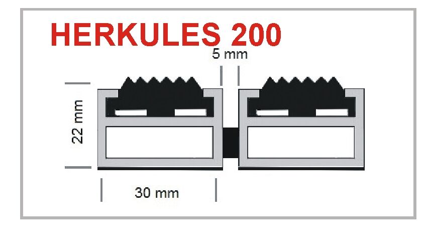 Eingangsmatte Herkules 200 Profilansicht