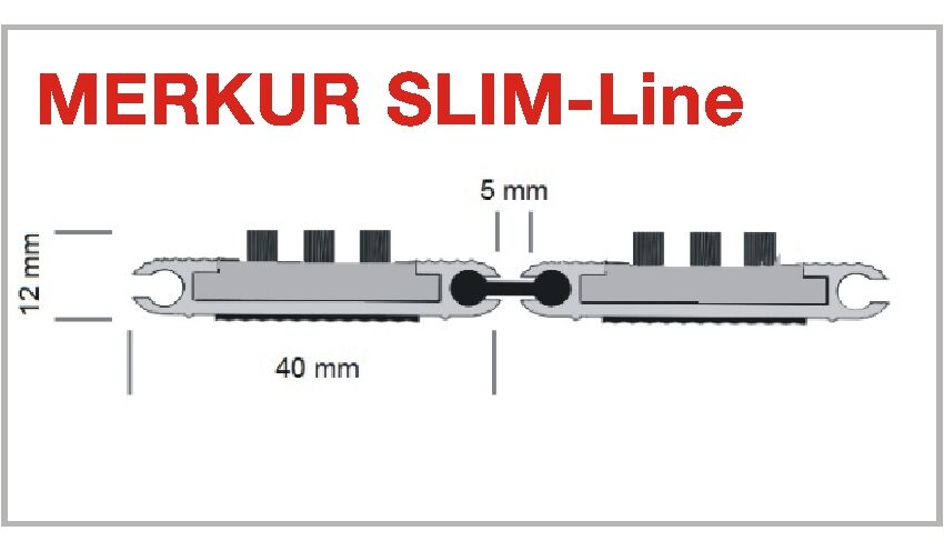 Eingangsmatte MERKUR SLIM-Line Profilansicht