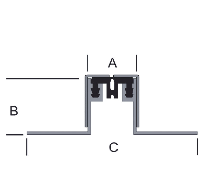 Schnitt Dehnfugenprofil 320-WA-38