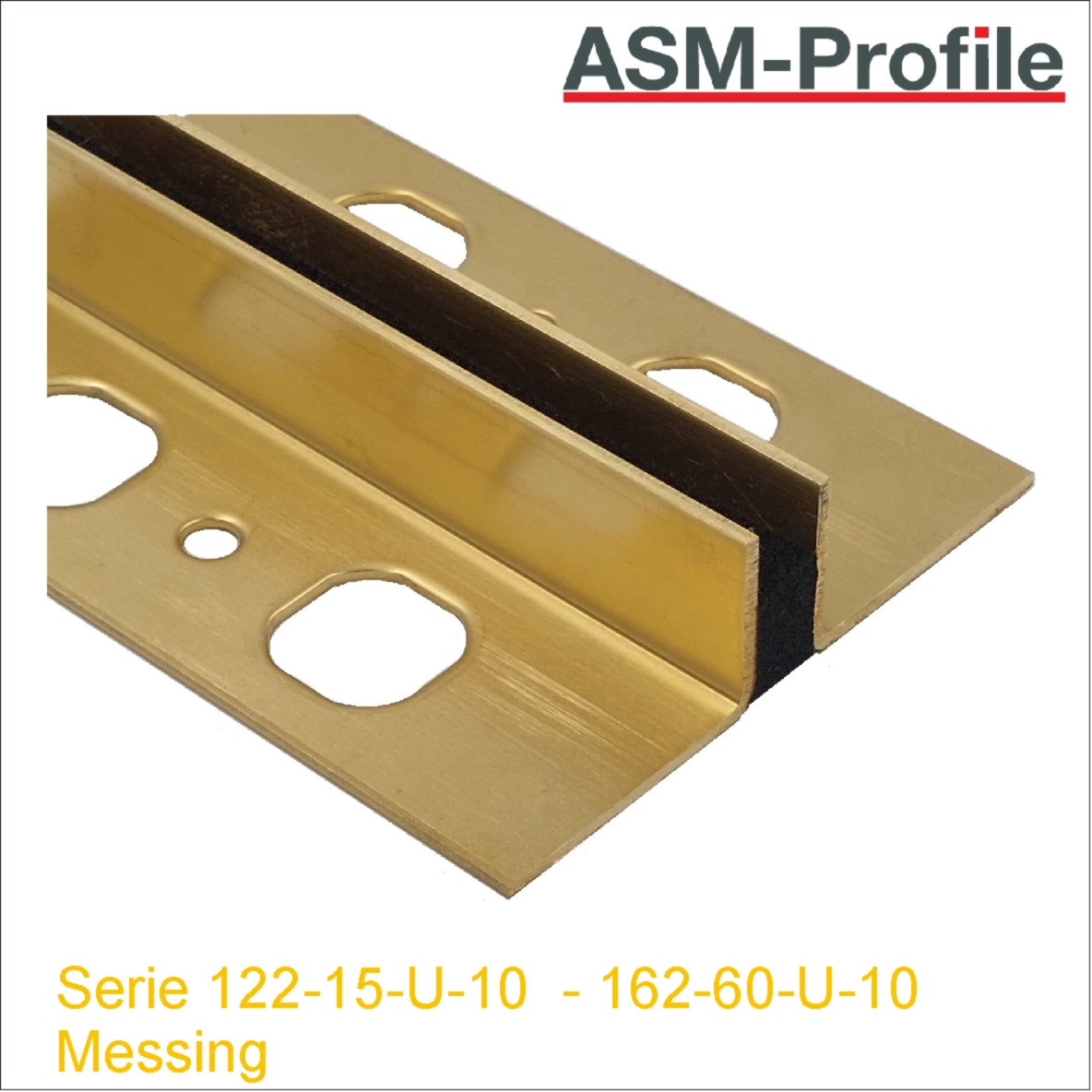 Schwundfugenprofile aus Messing als Terrazzoprofile 10 mm Einlage